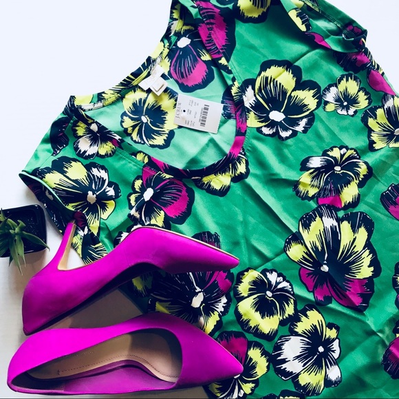 J. Crew Tops - J. Crew Short Sleeve Blouse NWT Floral Print